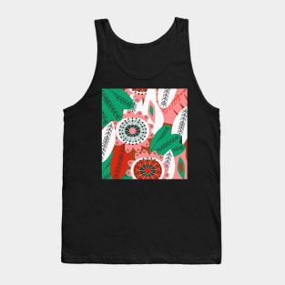 Floral evergreen decor Tank Top